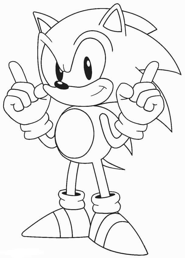 Classic Sonic Coloring Pages Printable