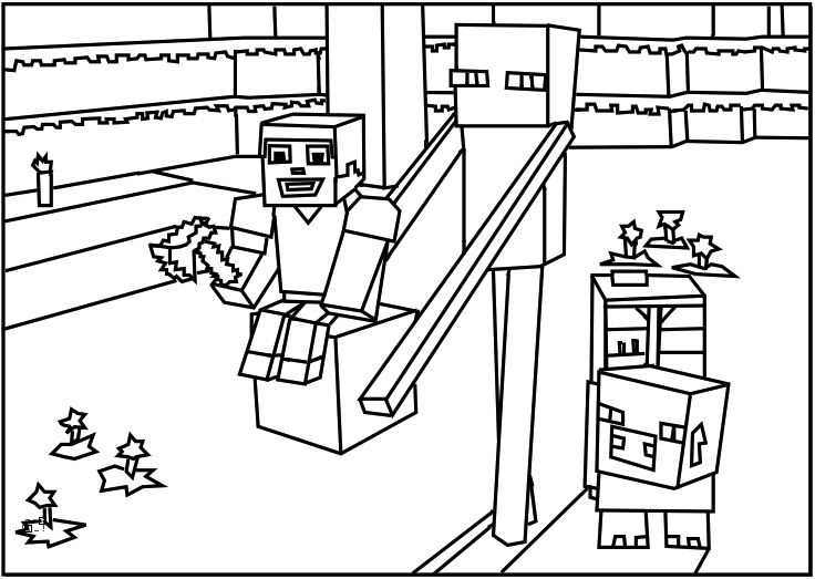 Minecraft Coloring Pages For Kids For Boys