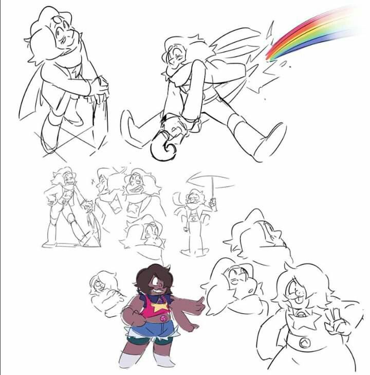 Rainbow Quartz Steven Universe Coloring Pages Fusions