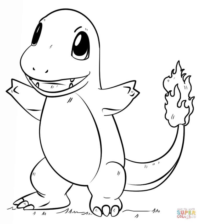 Charizard Pokemon Coloring Pages Charmander