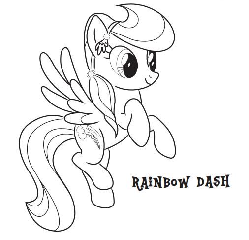 Rainbow Dash My Little Pony Coloring Pictures