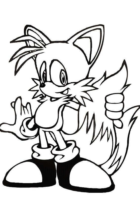Tails Sonic Coloring Sheets