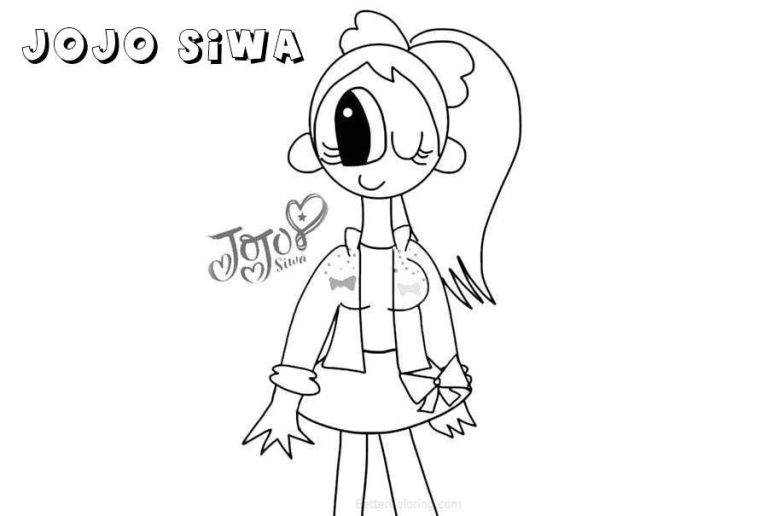 Coloring Pages For Kids Jojo Siwa