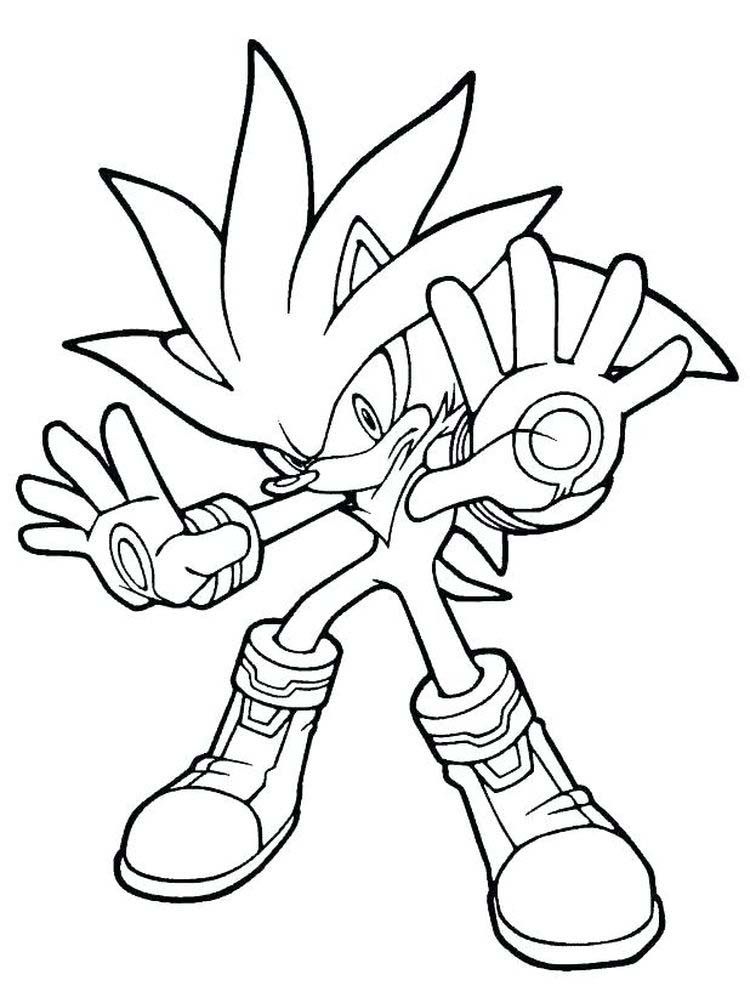 Dark Metal Sonic Coloring Pages