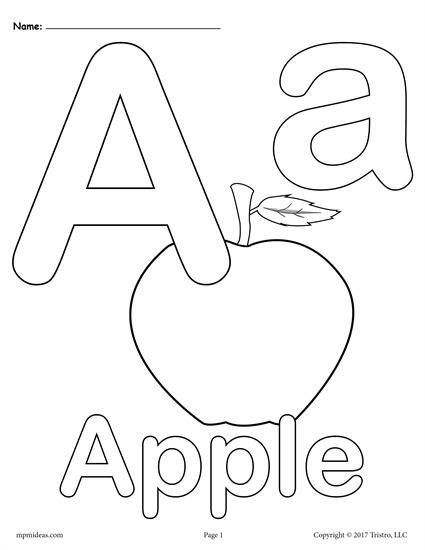 Printable Alphabet Letters Coloring Sheets