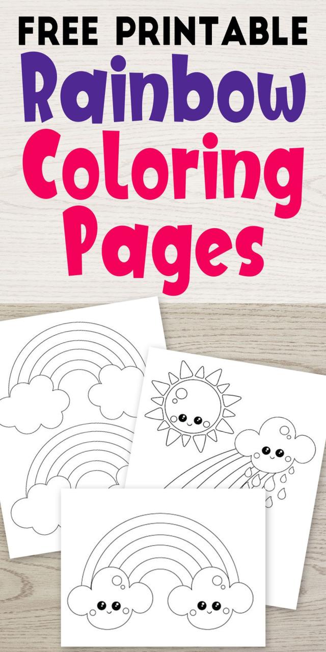 Cute Rainbow Coloring Pictures