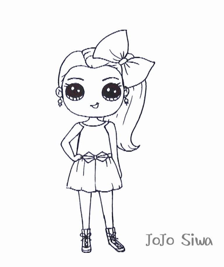 Coloring Page Jojo Siwa Coloring Pictures