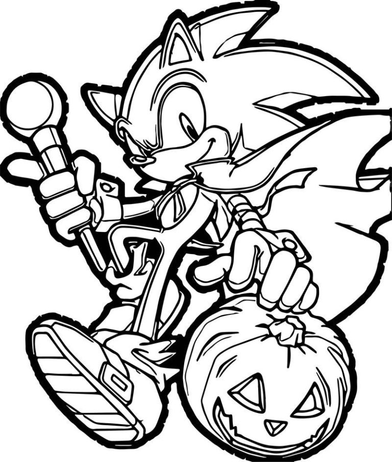 Sonic And Shadow Coloring Pages