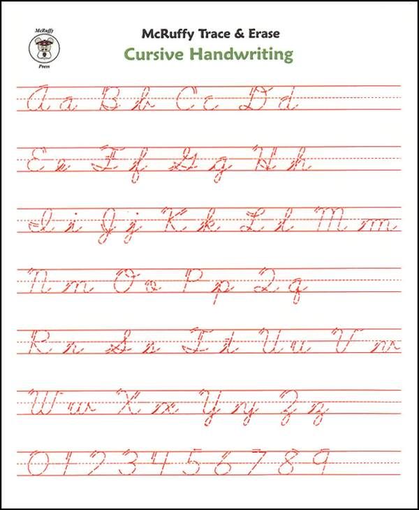 Cursive Handwriting Practice Workbook For Adults