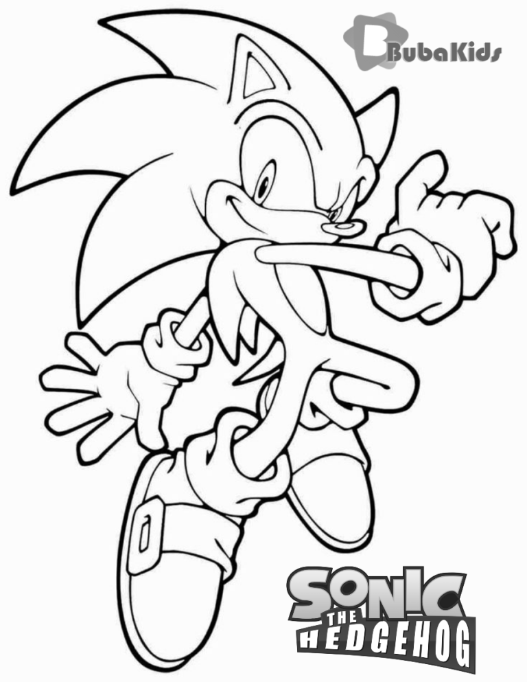Sonic Drawing Coloring Pages