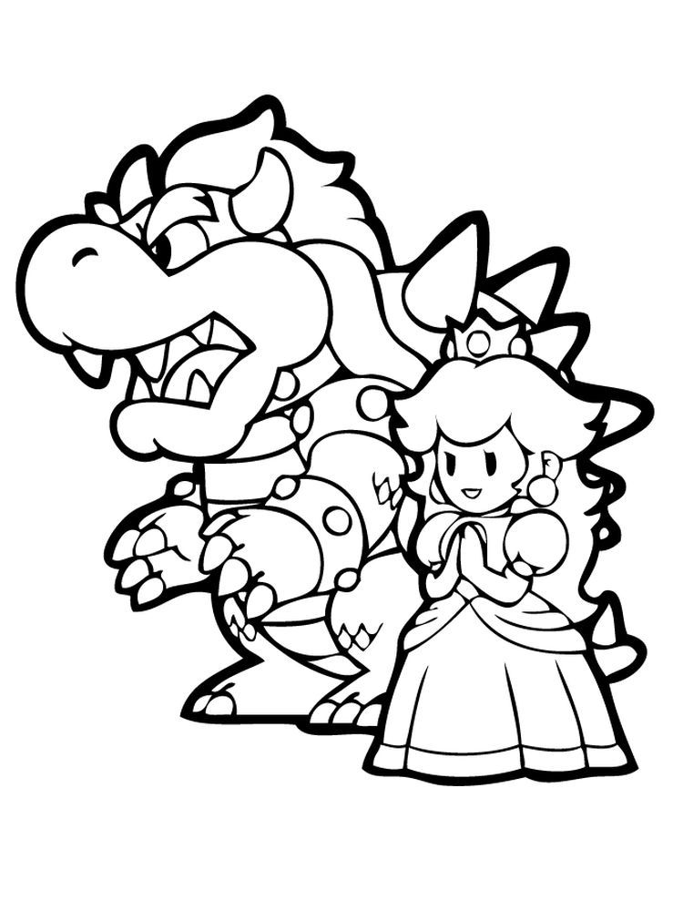 Printable Bowser Jr Coloring Pages