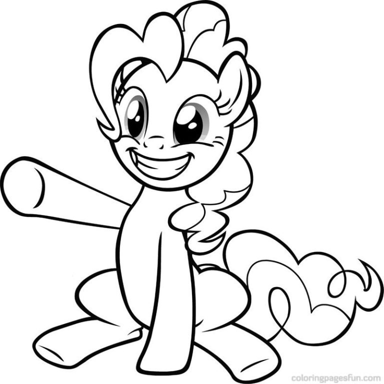 Pinkie Pie Rainbow Dash My Little Pony Coloring Pages