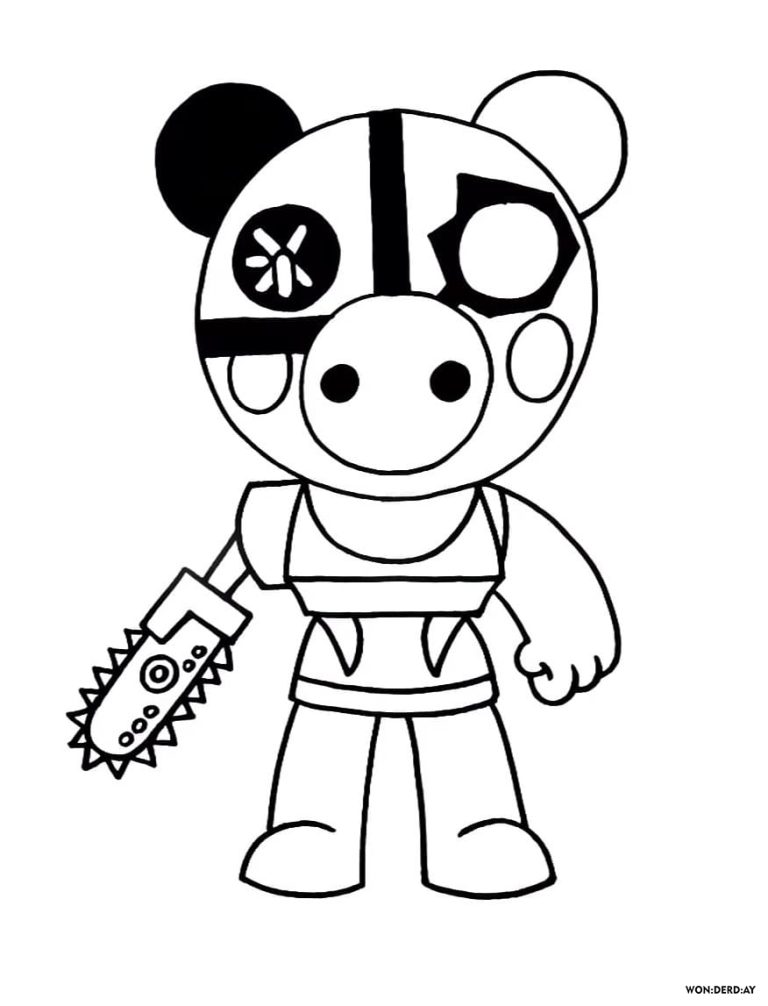 Royale High Roblox Coloring Pages Piggy