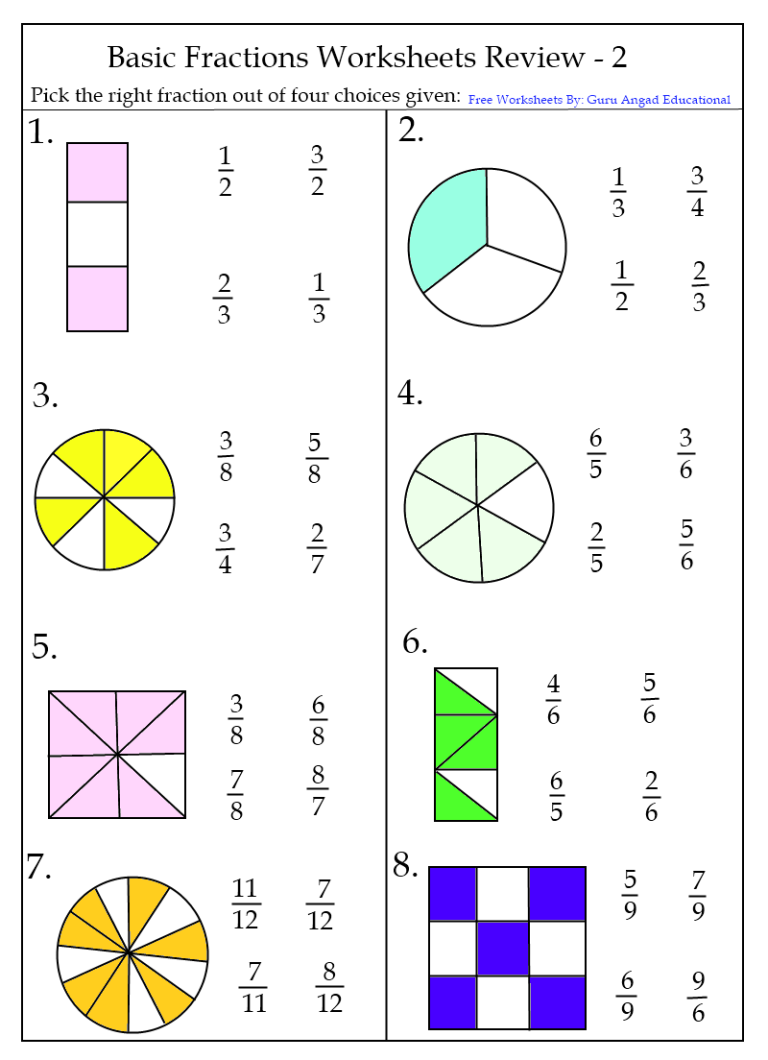 Math 3rd Grade Fractions Worksheets Grade 3