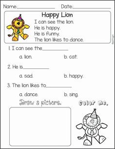 English Worksheets For Kindergarten 2 Pdf