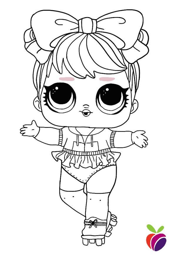 Glitter Lol Doll Coloring Pages Printable