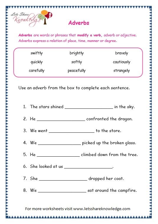 Spelling English Grammar Worksheets For Grade 3 With Answers