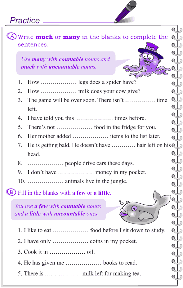English Grammar Worksheets For Grade 4 Nouns