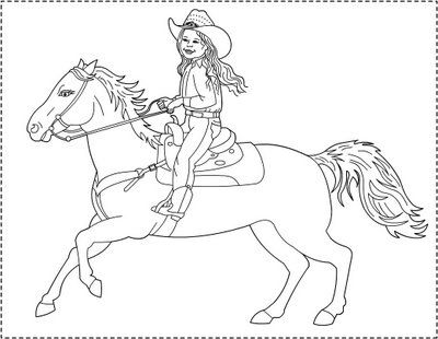 Horse Free Coloring Pages For Girls