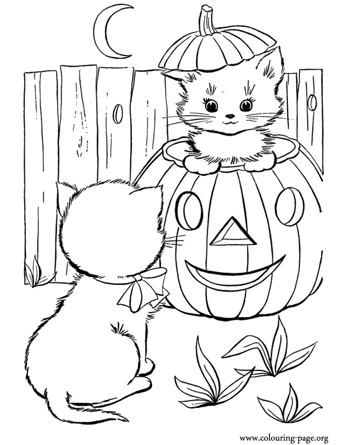 Cute Coloring Pages Halloween Printable