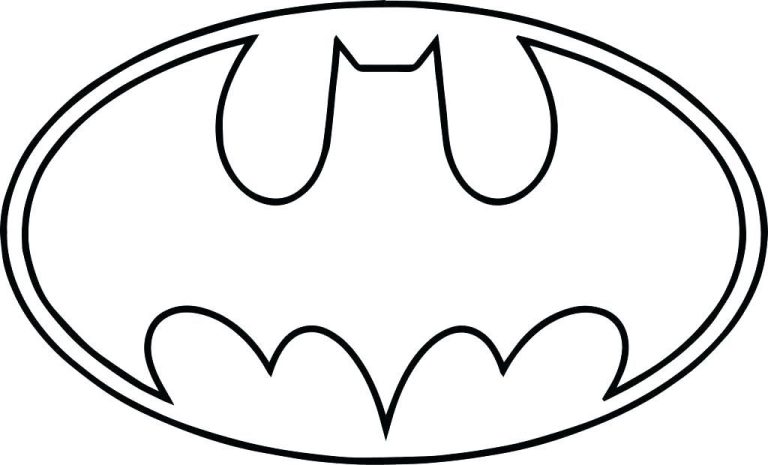 Printable Batman Logo Coloring Pages