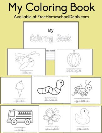 Printable Color Books For Preschool