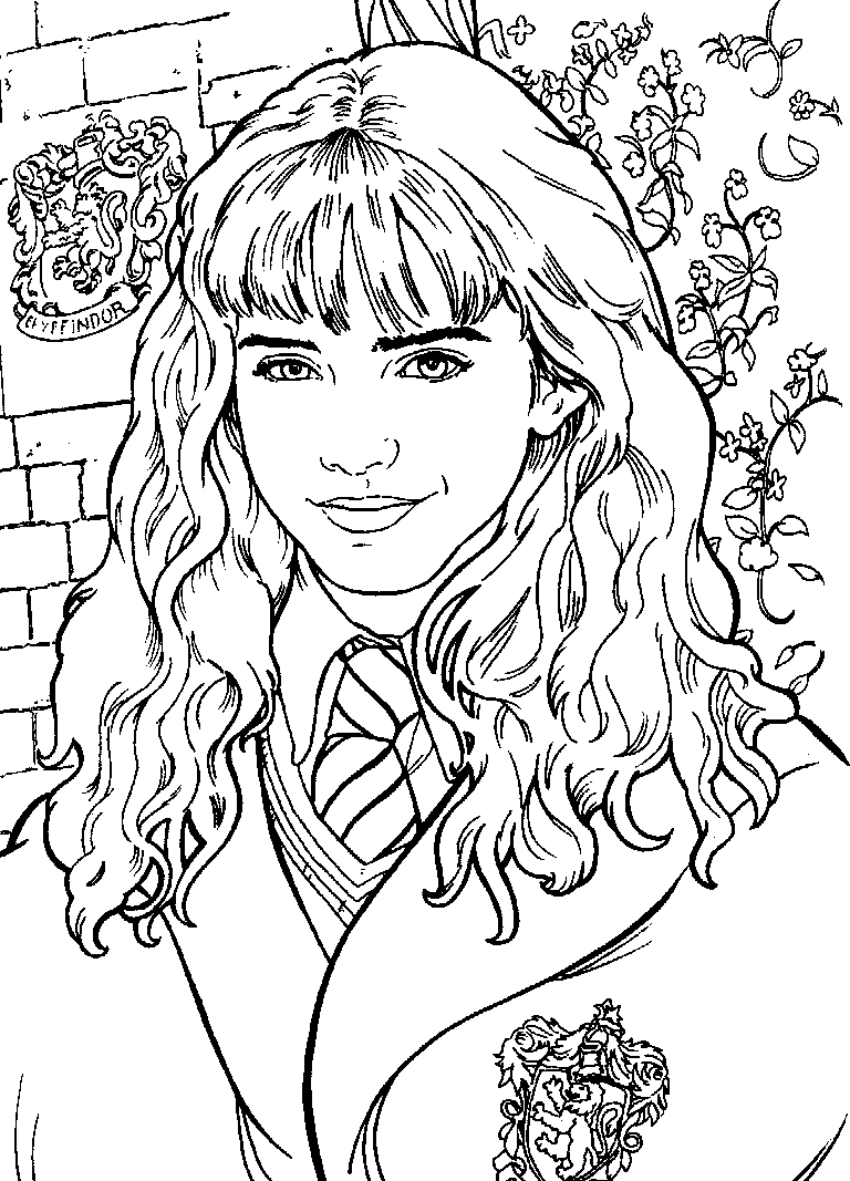 Cute Harry Potter Coloring Pages Easy