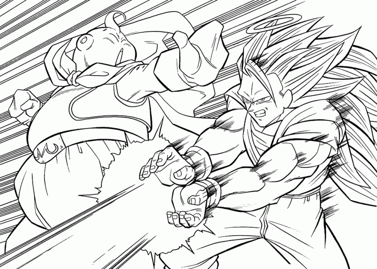 Free Dragon Ball Z Coloring Pages