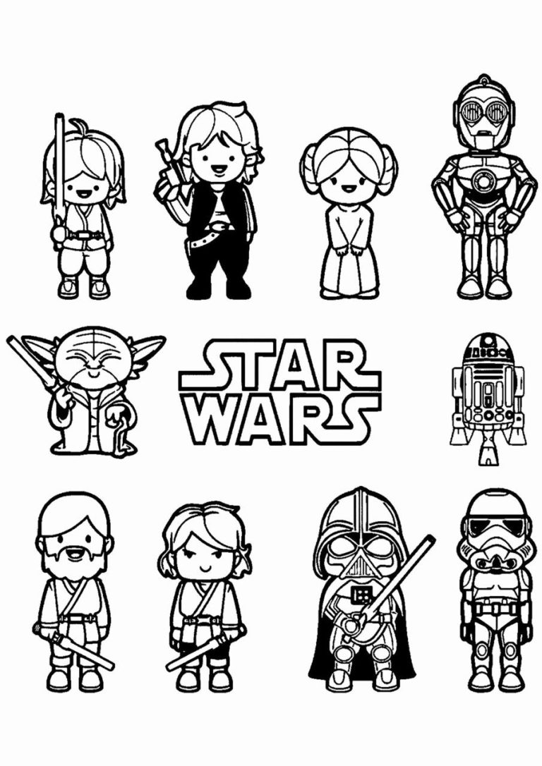 Lego Star Wars Coloring Pages Free