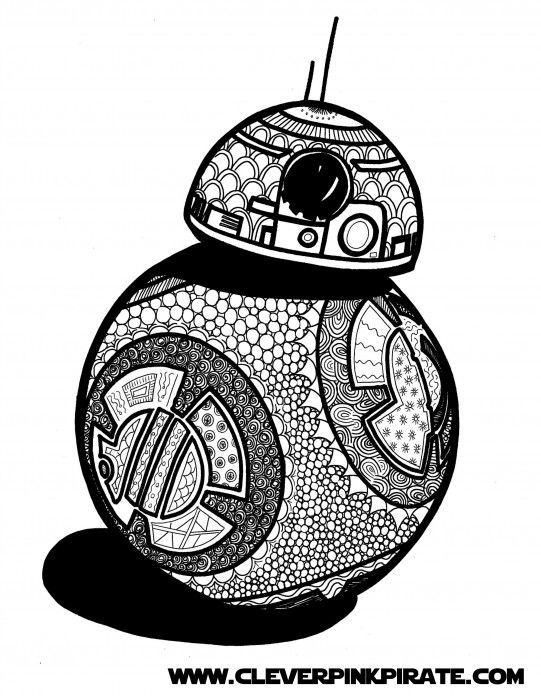 Detailed Star Wars Coloring Pages For Adults