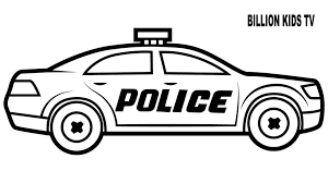 Police Car Coloring Pages For Kids