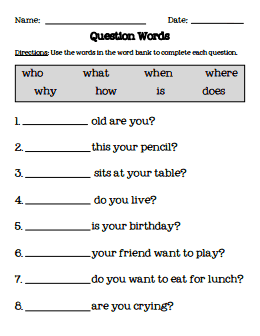 English Exercises Worksheets For Kids+pdf