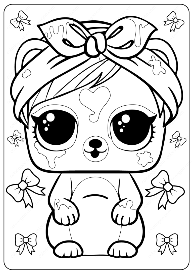 Hello Kitty Coloring Pages Free Printable