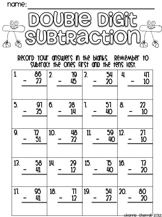 Free Pdf Addition And Subtraction Worksheets