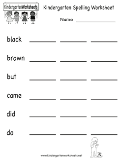 Printable English Spelling Worksheets For Grade 1