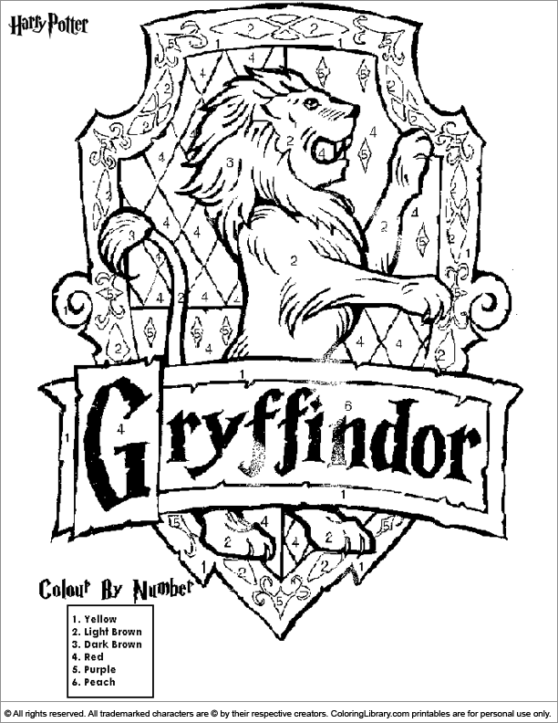 Printable Harry Potter Coloring Pages For Kids