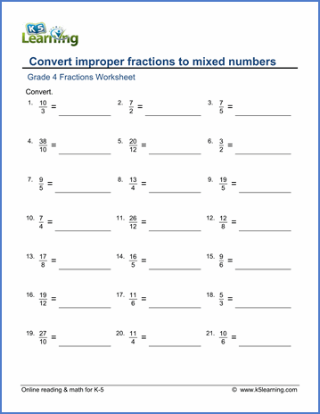 Fourth Grade 4th Grade Fractions Worksheets Grade 4
