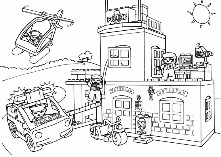 Police Lego City Coloring Pages