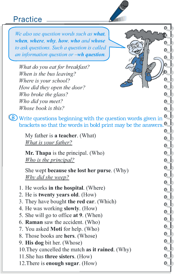 English Grammar Worksheets For Grade 5 With Answers