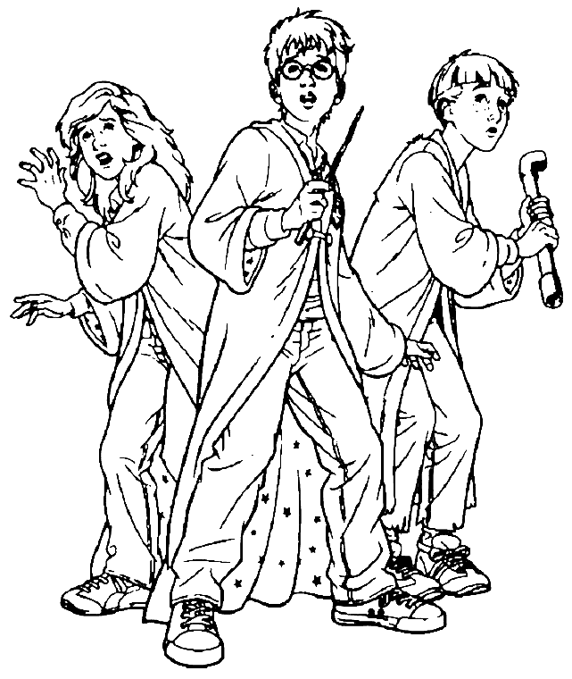 Ron Harry Potter Coloring Pages Printable