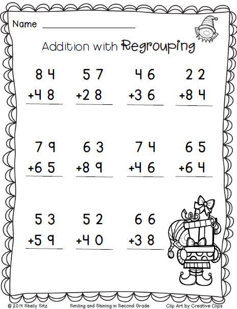 Beginner Free Printable Second Grade 2nd Grade Math Worksheets