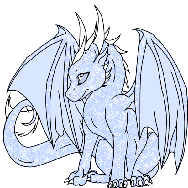 Easy Simple Dragon Coloring Pages