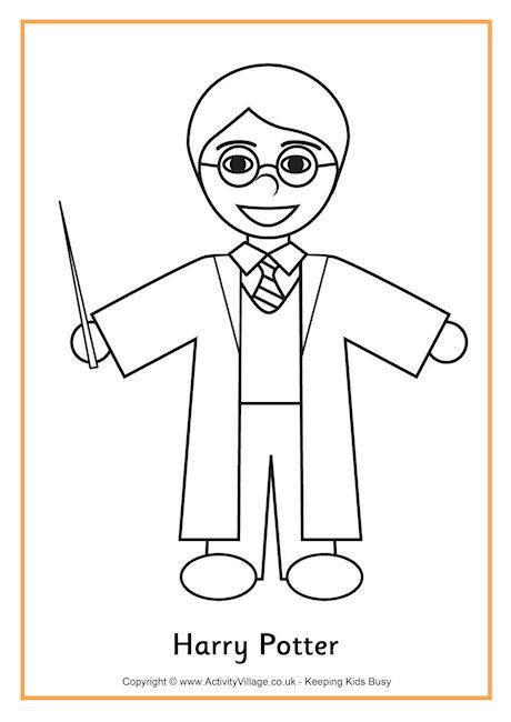 Kawaii Harry Potter Coloring Pages For Kids