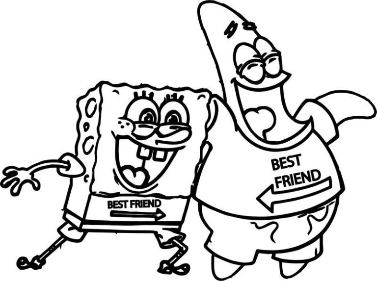 Spongebob And Patrick Coloring Pages To Print