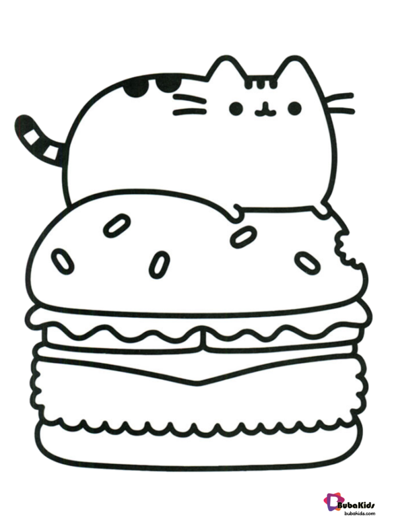 Cute Pusheen Cat Coloring Pages