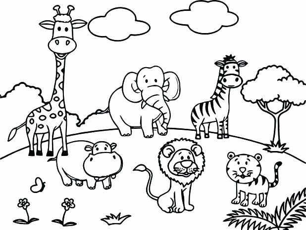 Zoo Animal Coloring Pages Free