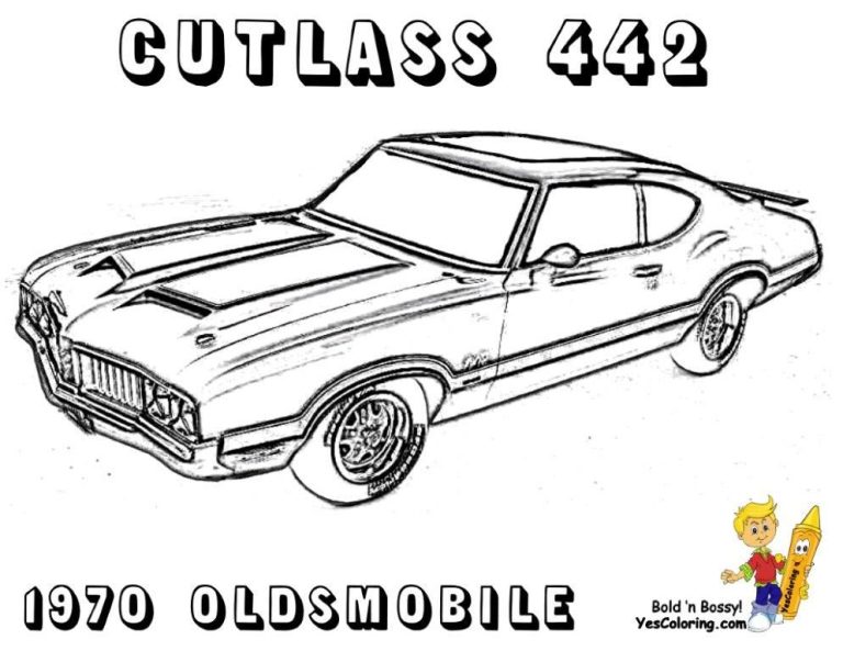 Muscle Car Coloring Pages To Print
