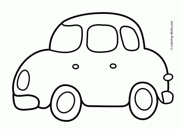 Car Images For Colouring For Kids
