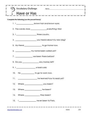 Grammar English Worksheets For Grade 4 With Answers
