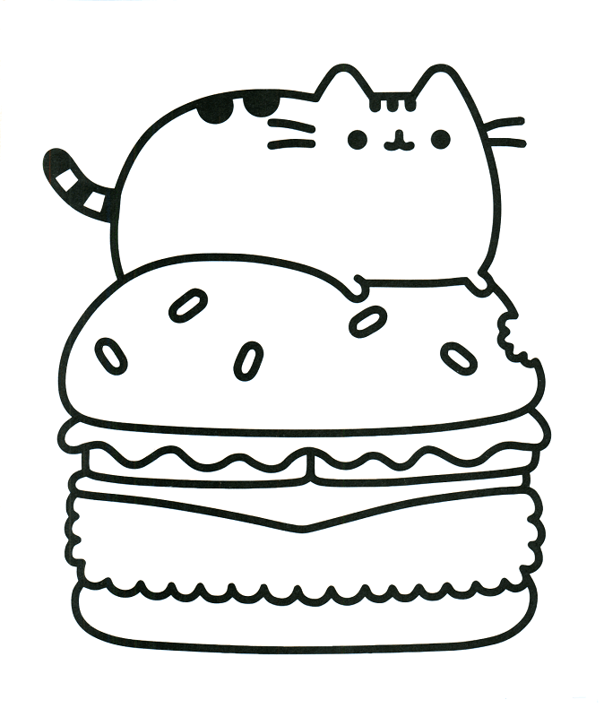 Pusheen Coloring Pages Free Printable